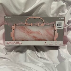 Pink Marble Dynamic Bazooka Wireless Boombox